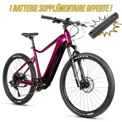 Velo Electrique-Vae VTT 27,5 Leader Fox Kent 2025 Violet Brillant 9V Moteur Central Bafang M510 36V 95Nm Batterie 20Ah (19,5'' - H50Cm - Taille L - Pour Adulte de 178Cm À 185Cm)