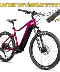 Velo Electrique-Vae VTT 27,5 Leader Fox Kent 2025 Violet Brillant 9V Moteur Central Bafang M510 36V 95Nm Batterie 20Ah (17,5'' - H44.5Cm - Taille M - Pour Adulte de 168Cm À 178Cm)