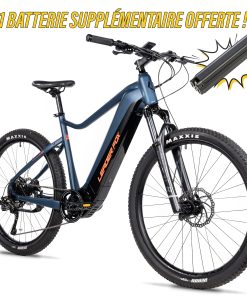 Velo Electrique-Vae VTT 27,5 Leader Fox Kent 2025 Bleu Fonce Mat 9V Moteur Central Bafang M510 36V 95Nm Batterie 20Ah (16'' - H40.6Cm - Taille S - Pour Adulte de 158Cm À 168Cm)