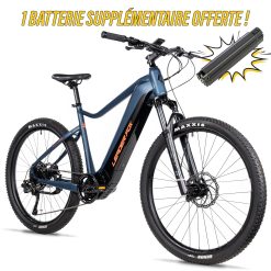 Velo Electrique-Vae VTT 29 Leader Fox Kent 2025 Bleu Fonce Mat 9V Moteur Central Bafang M510 36V 95Nm Batterie 20Ah (Taille Cadre 19,5'' - H49.5Cm - L - Pour Adulte de 178Cm À 185Cm)