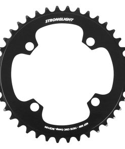 Plateau Vae-E-Bike 4 Branches D.104 Pour Bosch - Brose - Yamaha - Bafang - Shimano -SRAM Stronglight 40 Dents Mono Noir Alu 7075 Narrow Wide 12-11V.