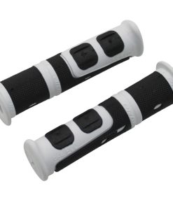 Poignee VTT Progrip 964 Evo Noir-Blanc Ø22mm L120mm Predecoupe Pour 90mm (Paire)