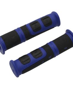 Poignee VTT Progrip 964 Evo Noir-Bleu Ø22mm L120mm Predecoupe Pour 90mm (Paire)