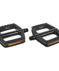 Pedale VTT - Bmx Newton Alu-Resine Noir Anodise 9-16" A Roulement (Paire) 105X109Mm