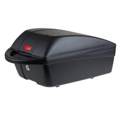 Top Case Velo Box Polisport 11L Noir Fixation Mik-Mik-Hd 2.0 Verrouillage Securise Sur Porte Bagage A Cle (Long 42Cm X Larg 26Cm X Haut 21Cm) - Poids Max 5Kgs