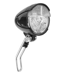 Eclairage Velo Vae - E-Bike Avant Sur Fourche Trelock Ls583 Bike-Retro 15Lux Noir Compatible Dynamo - Pour Voir A 35M et Visible A 2,250Kms