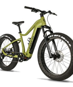 Velo Electrique-Vae VTT Fat Bike 26 Leader Fox Braga Mixte Vert Olive 9V Moteur Central Bafang M510 36V 95Nm Batterie 23,2Ah (18'' - H45,7Cm - Taille M - Pour Adulte de 168Cm À 178Cm)