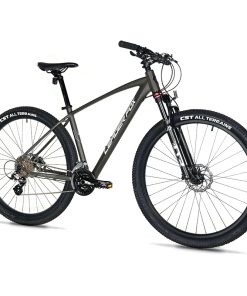 Velo Musculaire VTT 29 Leader Fox Evolution 2025 Mixte Gris Anthracite Mat 8V Cadre 20 Pouces (Taille Adulte 180 À 188 Cm)