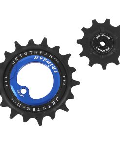 Galet Derailleur Aopw Tripeak 11-18 Dents Ceramique 12-11X2V. Shimano Grx Rx810 - 815 - 820 Bleu Fonce (Jeu de 2) (Garantie 4 Ans)