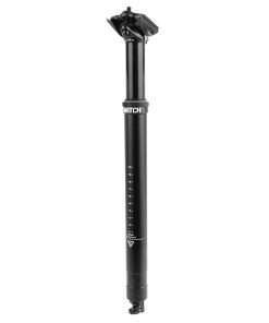 Tige de Selle VTT Telescopique Switch Swl-70 Alu Noir Diam. 30.9 L400mm (Reglage Par Cable Interne Debattement 70mm) Fixation Cintre Guidon