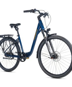 Velo Musculaire City Bike 28 Leader Fox Escalante 2025 Mixte Bleu Brillant Nexus 8V Courroie (20'' - H50,8Cm - Taille L - Pour Adulte de 178Cm À 185Cm)
