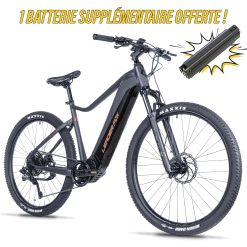 Velo Electrique-Vae VTT 29 Leader Fox Kent 2025 Gris Mat 9V Moteur Central Bafang M510 36V 95Nm Batterie 20Ah (17,5'' - H44,5Cm - Taille M - Pour Adulte de 168Cm À 178Cm)