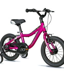 Velo Musculaire Enfant 14 Pouces Leader Fox Bubu 2025 Rose Monovitesse Cadre Alu (Taille Enfant Jusqu'A 105Cm) -V Brake-