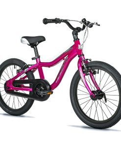 Velo Musculaire Enfant 18 Pouces Leader Fox Bubu 2025 Rose Monovitesse Cadre Alu (Taille Enfant 115 À 125 Cm) -V Brake-