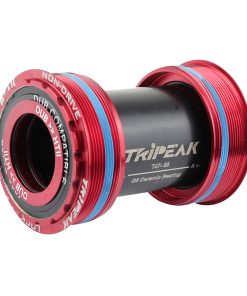 Cuvette Integre Boitier Filete Route Tripeak 3En1 Ceramique Boite de 86 Mm Diam T47 Mm Pour Axe 24 Mm, 28.99 Mm, 30 Mm (Compatible Sram Dub, Rotor 3D, Shimano, Colnago, Trek, Seka) -Cuvette Rouge-