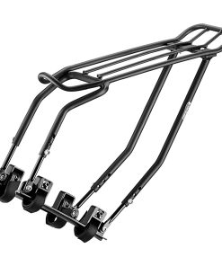 Porte Bagage Velo Arriere Pour Sacoche Systeme Pakrak Alu Fixation Sur Haubans Par Colliers Noir 26" à 29" Compatible Vae (Poids Maxi 12 Kg)