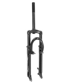 Fourche VTT 26 " M-W A Suspension Acier Ressort-Elastomere Pour V-Brake et Disque Noir Deb. 80mm Pivot (220-85mm) Filete 1"-22.2 Interieur