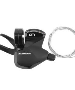 Manette VTT Sunrace Droite Dual Lever Dlu951 Push-Push U-Series 9V. Avec Afficheur Vitesse - Compatible Shimano Cues, Linkglide