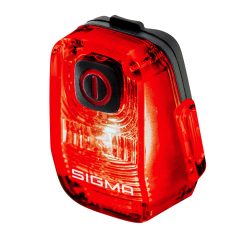Eclairage Velo Usb Arriere Sur Tige de Selle Sigma Nyte 10 (Eclairage Continu et Clignotant - Autonomie 33H En Clignotant - Visible 500M) Noir