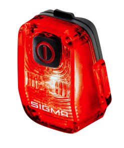 Eclairage Velo Usb Arriere Sur Tige de Selle Sigma Nyte 10 (Eclairage Continu et Clignotant - Autonomie 33H En Clignotant - Visible 500M) Noir