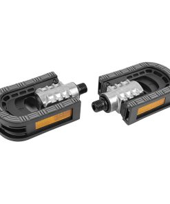 Pedale City Union Pliante Alu-Resine Noir-Argent 9-16 (En Sachet)