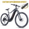 Vélo Électrique VAE VTT 29 Leader Fox Kent 2025 Gris Mat 9 V Moteur Central Bafang M510 36 V 95 Nm Batterie 20 Ah (19,5" – H50 cm – Taille M – pour Adulte de 178 cm à 185 cm)