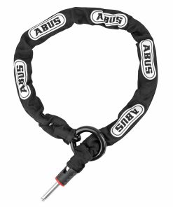 Antivol Velo Chaine A Boucle Abus Ach 2.0 Pour Fer A Cheval Noir Cable 1M Diam 8mm (Compatible Avec Fer A Cheval Ref 213132)