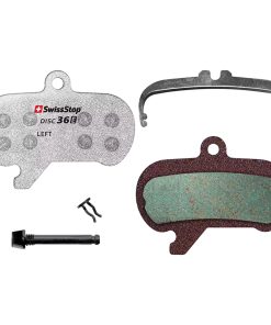 Plaquette de Frein VTT SRAM Maven Ultimate, Silver, Bronze (Swissstop Organic - Disc 36E) (Paire Sur Carte) - Compatible Vae