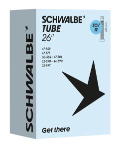 Chambre a Air Velo 26 X 1.20-1.90 Schwalbe Clik Valve 40mm (30-47X559-597) (Scv12)