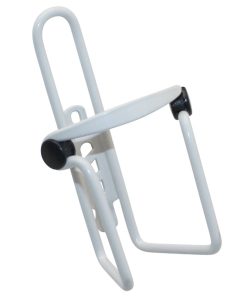 Porte Bidon Newton N1 Alu Blanc Avec Pastilles Anti-Vibration (Sur Carte)
