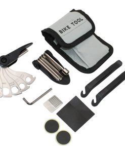 Kit Reparation Chambre a Air Gravity Rustine Autocollantes Avec Outil Multifonction Demonte Pneu et Sacoche Transport