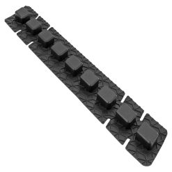 Protection Cadre Vtt Noir Silicone Autocollant Pour Base Arriere 260X40 Mm 3,5 G