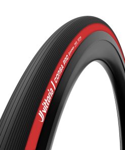 Pneu Route 700 x 28 Vittoria Corsa Pro Edition Speciale Noir-Rouge Graphene 2.0 Tubeless Ready Ts (28-622) Compatible Hookless
