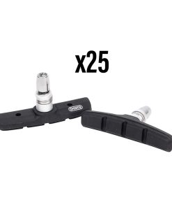 Porte Patin Frein Vtt V-Brake à Vis Symetrique Elvedes 70Mm Noir (Boite de 25 Paires)