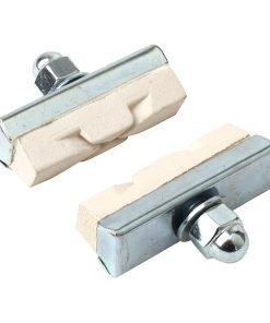 Porte Patin Frein City Caliper Symetrique Elvedes 40Mm Blanc (1 Paire Sur Carte) -Gomme Freinage Puissant - Sielencieux-
