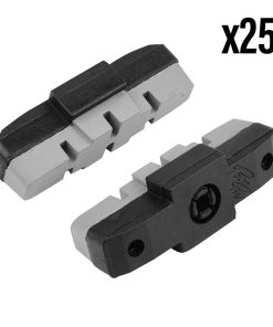 Porte Patin Frein City - Vae à Cartouche Elvedes Pour Magura Hs11-33 Sur Jante Aluminium 55 Mm Gris (Boite de 25 Paires) -Gomme Resistante-