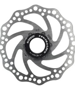 Disque de Frein Route - Vtt Centerlock Elvedes 140 Mm Argent Avec Contre Ecrou -Epaisseur 1.8 Mm
