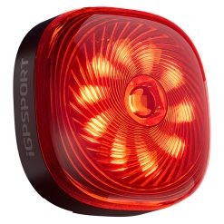 Eclairage Velo Usb Arriere Led Igpsport Tl50 - Connexion Directe Au Bsc200S - Bsc300-T - Igs630S - Igs800 - Binavi (Visible à 1,2 Km) - Bluetooth (Ble) - Autonomie 26 Heures Avec Capteur de Freinage
