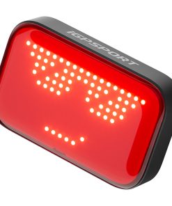 Eclairage Velo Usb Arriere Led Igpsport Et6 Emoji Evolutif, Clignotant Intelligent - Connexion Directe Au Bsc200S-Bsc300-T-Igs630S-Igs800-Binavi (Visible à 1,2 Km) -Bluetooth- Autonomie 30 Heures