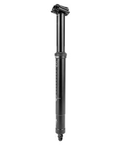 Tige De Selle VTT Telescopique Switch Swr-180 Reglable Noir Diam. 31.6 L515mm (Reglage Par Cable Interne Debattement 180-155mm) Fixation Cintre Guidon - Cartouche Air Avec Pression Reglable