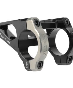 Potence VTT Switch Gate Alu Cnc Noir-Gris Cintre Guidon 35mm Dh Reglable Entre 45 - 50 mm -Inclus Plaque Fixation-