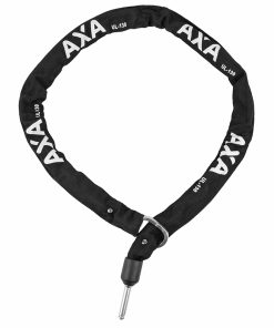 Antivol Velo Chaine A Boucle Axa Ulc-130 pour Fer A Cheval Diam 5.5 mm L1.30M Noir (Profondeur 50 mm Diam 10 mm) - Nouveau Packaging