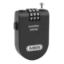 Antivol Velo Cable A Combinaison Abus Combiflex 2450 Noir L800 mm Diam 1.8 mm (Offre Limitee)