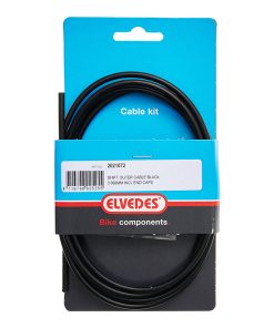 Gaine de Derailleur Elvedes Noir 4,1 Mm 2,00M (Vendu à L'Unite Sur Carte) -Inclus 2 Ferrules-
