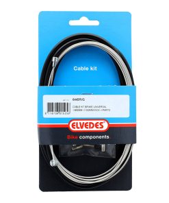 Kit Cable - Gaine de Frein Universel Elvedes Cable Inox - Gaine Noir 1700 Mm - 2350 Mm