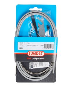 Transmission Pour Moyeu Nexus 4-7-8V. Elvedes Gaine 2,25M Gris et Cable 2,00M Inox (Kit Transmission 1Cable-1 Gaine)