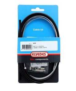 Transmission Pour Moyeu Sturmey Archer Elvedes Gaine 2,25M Noir - Cable 1,8M Galva (Kit Transmission 1Cable-1 Gaine)