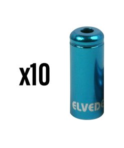 Embout de Gaine de Frein 5 Mm Alu Bleu Etanche (Vendu Par 10) -Elvedes-