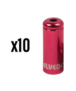 Embout de Gaine de Frein 5 Mm Alu Rouge Etanche (Vendu Par 10) -Elvedes-