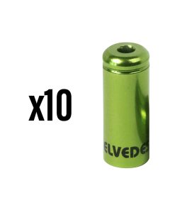 Embout de Gaine de Frein 5 Mm Alu Vert Etanche (Vendu Par 10) -Elvedes-